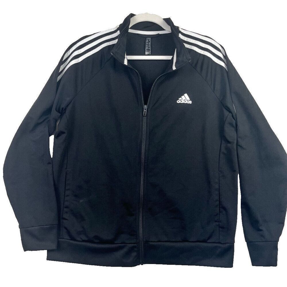 Adidas Full Zip Track Jacket Primegreen Essentials Warm Up 3 Stripes Size XL